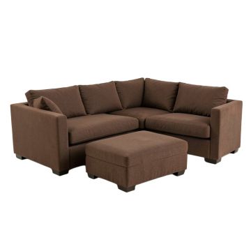 Aveonna 112 '' Wide Sofa & Chaise With Ottoman