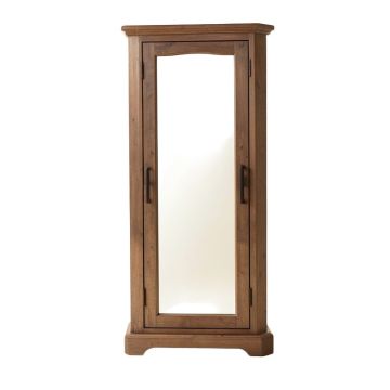 Cokato Free Standing Jewelry Armoire With Mirror