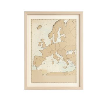 Ethnographische Karte Von Europa , 1847 By Heinrich Berghaus Framed Graphic Art On Canvas