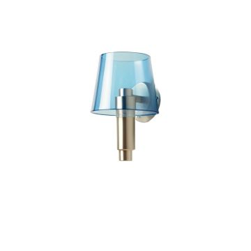 Aspen Branch Wall Sconce Mounted On A Plain Wall - Blue