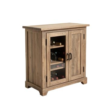 Carolyn Transitional Bar With Wine Storage