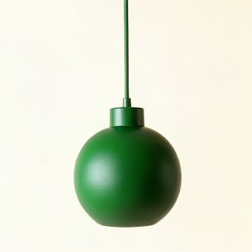 Shore Dale Pendant Light Suspended From One Plain Cable - Green (synthetic illustration; no displayed measurements)