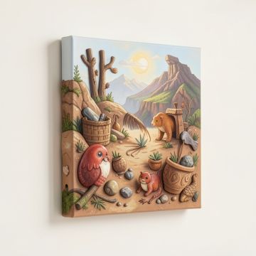 Ancient Earth Roamers Canvas Art (synthetic illustration; no displayed measurements)