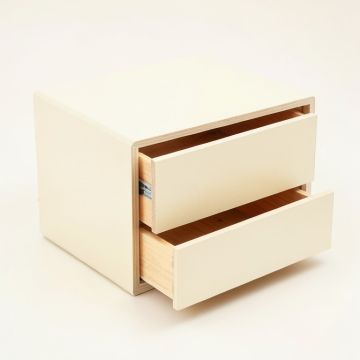 Rowan Bluff Small-Parts Storage Drawer Cabinet - Cream (synthetic illustration; no displayed measurements)