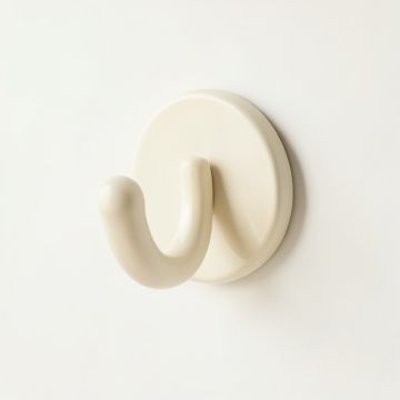 Meadow Crest Wall-Mounted Robe Hook - Cream (synthetic illustration; no displayed measurements)