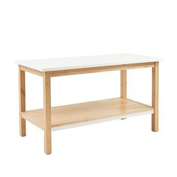 Harbor Crossing Empty Workshop Workbench - White