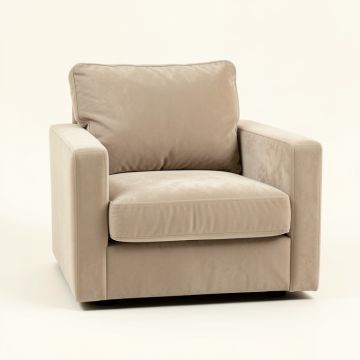 Cove Dale Upholstered Armchair - Beige (synthetic illustration; no displayed measurements)