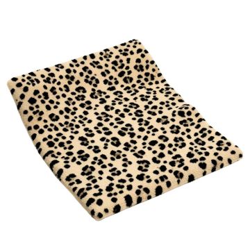 Allardt Animal Print Tufted Wool Beige/Black Area Rug