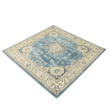 Gutierez Oriental Cream/Blue Area Rug (synthetic illustration; no displayed measurements)