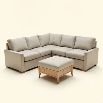 Robesonia 119 '' Wide Reversible Modular Corner Sectional With Ottoman (synthetic illustration; no displayed measurements)