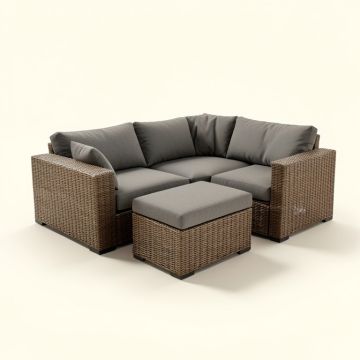 Cregan Outdoor Garden Patio Sectional With Cushions (synthetic illustration; no displayed measurements)