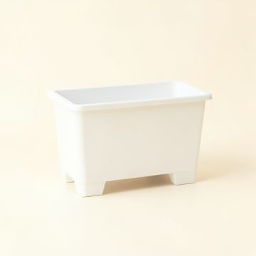 Birch Bend Empty Raised Planter - White (synthetic illustration; no displayed measurements)