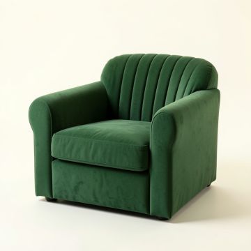 Lake Bluff Upholstered Armchair - Green (synthetic illustration; no displayed measurements)