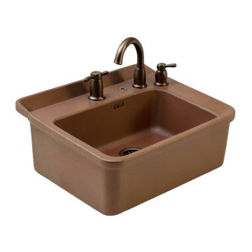 Evenweave Design On Alcott 25 '' L X 22 '' W X 8-5/8 '' Under-Mount Kitchen Sink With 5 Faucet Holes