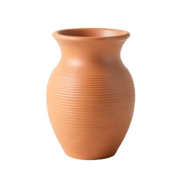 Willow Crest Empty Decorative Vase - Terracotta