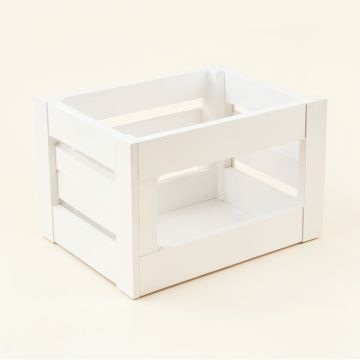 Meadow Branch Empty Furniture-Style Pet Crate - White (synthetic illustration; no displayed measurements)