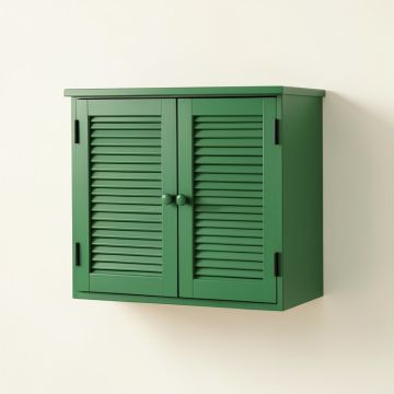 Maple Arc Wall-Mounted Laundry Cabinet (synthetic illustration; no displayed measurements)
