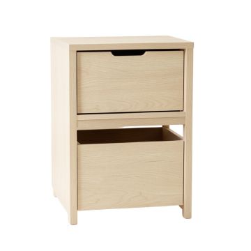 Clay Crest Freestanding Pull-Out Hamper Cabinet - Beige