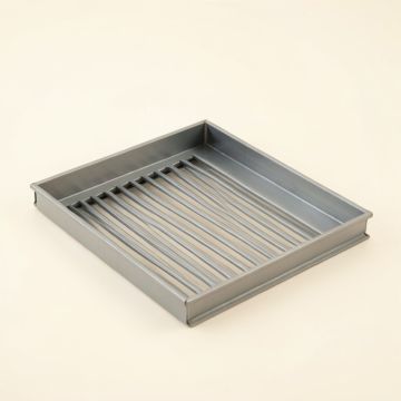 Holly Brook Empty Under-Desk Cable Tray - Gray (synthetic illustration; no displayed measurements)