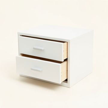 Olive Dell Small-Parts Storage Drawer Cabinet - White (synthetic illustration; no displayed measurements)