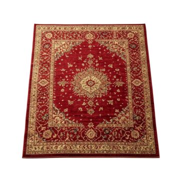 Aleydis Power Loom Red/Begie Rug