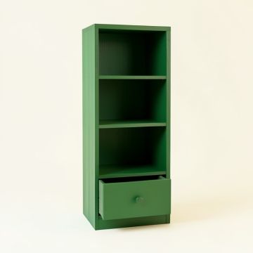 Clay Bend Narrow Cubby Tower - Green (synthetic illustration; no displayed measurements)