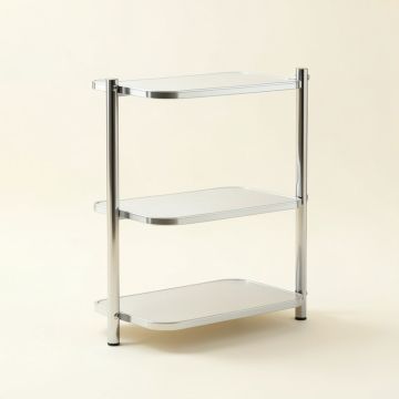 Coyle 12.6 '' W X 60 '' H X 11 '' D Free-Standing Bathroom Shelf (synthetic illustration; no displayed measurements)