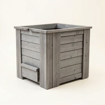 Rowan Bluff Closed Garden Compost Bin - Gray (synthetic illustration; no displayed measurements)