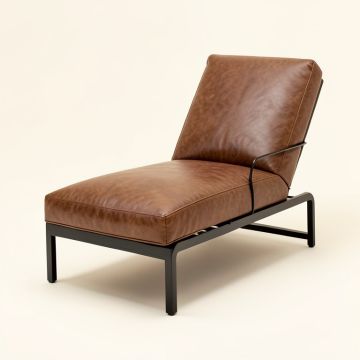 Laredo Channel Stitch Chaise Lounge (synthetic illustration; no displayed measurements)