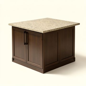 Jax Kitchen Island With Granite Top (synthetic illustration; no displayed measurements)