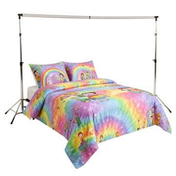 Pride Decorations Love Wins Celebration Tie Dye Backdrop Rainbow Colors Happiness Vintage