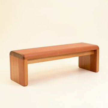 Rowan Bend Indoor Bench - Terracotta (synthetic illustration; no displayed measurements)