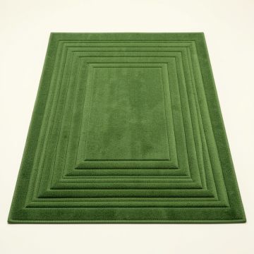 Wren Crest Rectangular Outdoor Rug - Green (synthetic illustration; no displayed measurements)