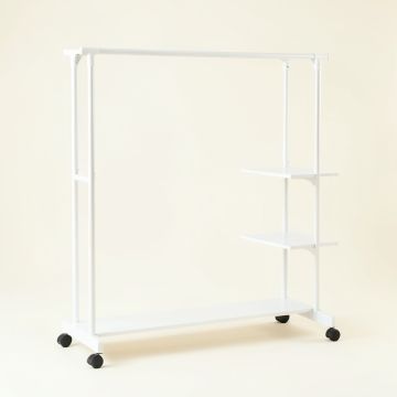 Slate Canyon Empty Garment Rack - White (synthetic illustration; no displayed measurements)