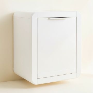 Maple Branch Wall-Mounted Laundry Cabinet - White (synthetic illustration; no displayed measurements)