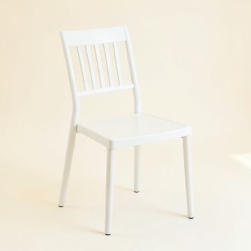 Flint Field Dining Chair - White (synthetic illustration; no displayed measurements)
