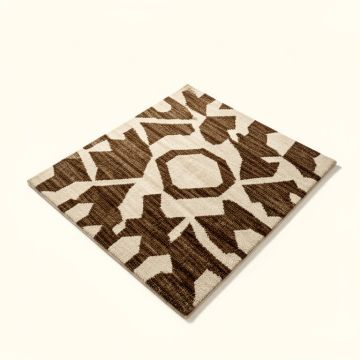 Juergens Geometric Tufted Wool Brown/Beige Area Rug (synthetic illustration; no displayed measurements)