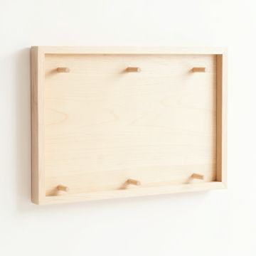 Dune Edge Empty Wall-Mounted Tool Organizer Panel - Ivory (synthetic illustration; no displayed measurements)