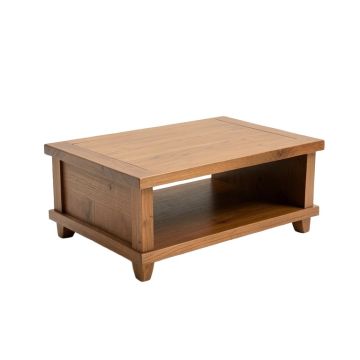 Fertile Solid Wood Coffee Table With Storage (synthetic illustration; no displayed measurements)