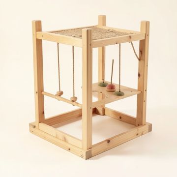 Emily Extra Large Wooden Playground Bird Activity Center (synthetic illustration; no displayed measurements)