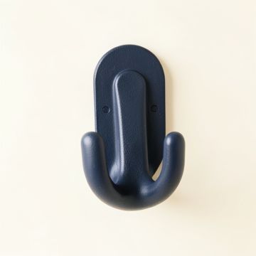 Ash Bluff Wall-Mounted Robe Hook - Navy (synthetic illustration; no displayed measurements)