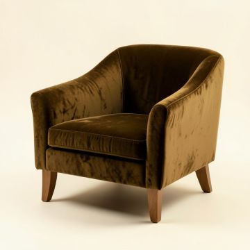 Dallin 28 '' Wide Velvet Armchair (synthetic illustration; no displayed measurements)