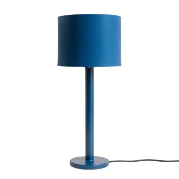 Ash Crossing Floor Lamp With A Plain Fabric Shade - Blue (synthetic illustration; no displayed measurements)
