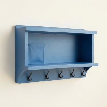 Dawn Bend Wall-Mounted Entryway Organizer Shelf - Blue (synthetic illustration; no displayed measurements)