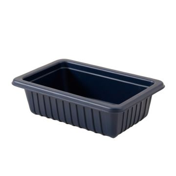 Maple Bridge Empty Railing Planter With Integral Brackets - Navy