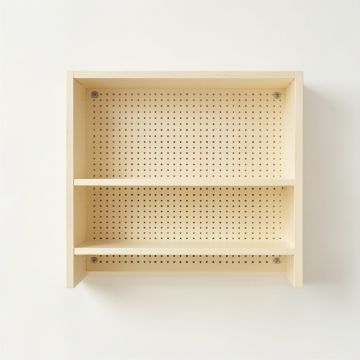 Shore Branch Empty Wall-Mounted Tool Organizer Panel - Cream (synthetic illustration; no displayed measurements)