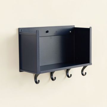 Slate Bluff Wall-Mounted Entryway Organizer Shelf - Navy (synthetic illustration; no displayed measurements)