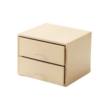 Brook Bridge Small-Parts Storage Drawer Cabinet - Beige