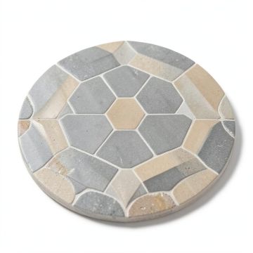 Ifnluence 1 '' X 1 '' Beveled Porcelain Penny Round Mosaic Tile (synthetic illustration; no displayed measurements)