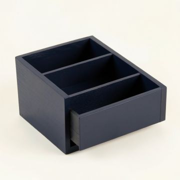 Oak Branch Empty Coffee-Station Organizer - Navy (synthetic illustration; no displayed measurements)